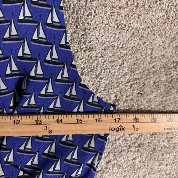 Anthropologie Eva Franco Wide Leg Jumpsuit Women's Size 2 Blue One Piece‎ V Neck - Picture 8 of 11